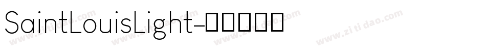 SaintLouisLight字体转换