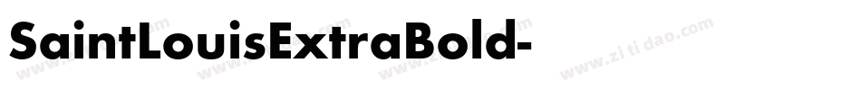 SaintLouisExtraBold字体转换