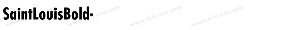 SaintLouisBold字体转换