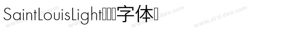 SaintLouisLight字体转换