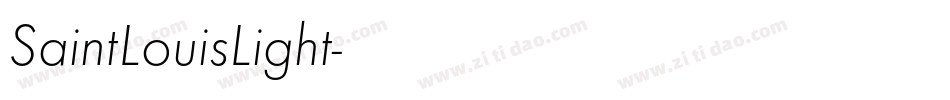 SaintLouisLight字体转换