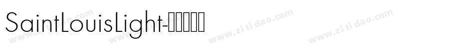 SaintLouisLight字体转换