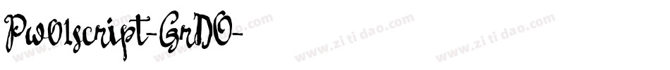 Pw01script-GrDO字体转换