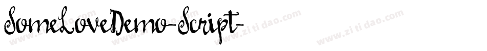 SomeLoveDemo-Script字体转换