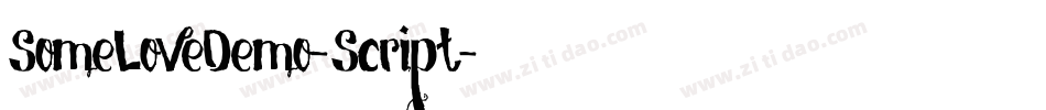 SomeLoveDemo-Script字体转换