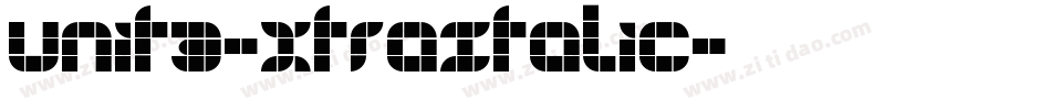 Unit3-XtraItalic字体转换