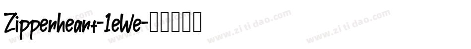 Zipperheart-1eWe字体转换