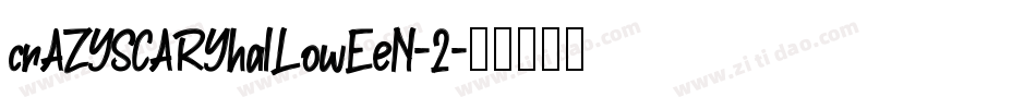 crAZYSCARYhalLowEeN-2字体转换