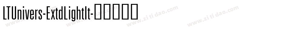 LTUnivers-ExtdLightIt字体转换