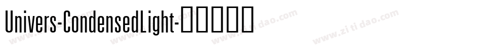 Univers-CondensedLight字体转换