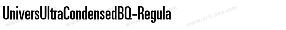 UniversUltraCondensedBQ-Regular字体转换