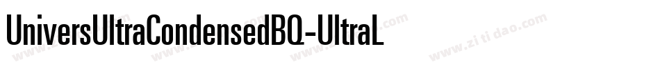 UniversUltraCondensedBQ-UltraLight字体转换