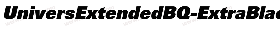 UniversExtendedBQ-ExtraBlack字体转换