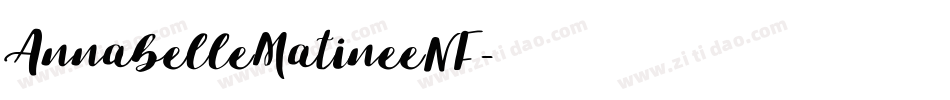 AnnabelleMatineeNF字体转换