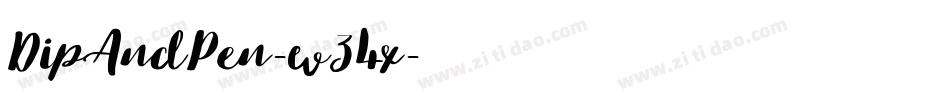 DipAndPen-wZ4x字体转换