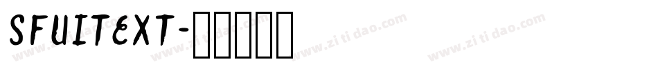 SFUIText字体转换