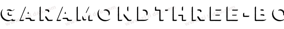 GaramondThree-Bold字体转换