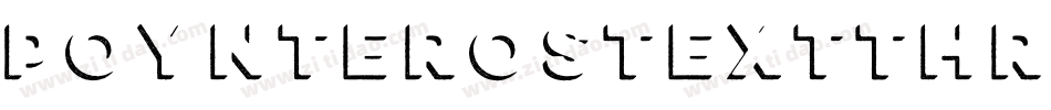 PoynterOSTextThree-Bold字体转换