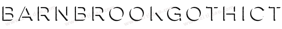 BarnbrookGothicThree字体转换