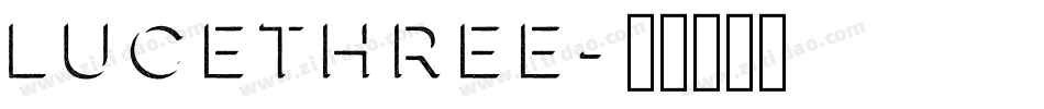 LuceThree字体转换
