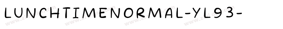 LunchTimeNormal-yL93字体转换