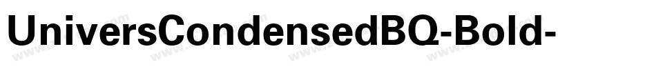 UniversCondensedBQ-Bold字体转换