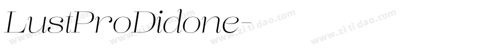 LustProDidone字体转换