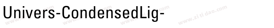 Univers-CondensedLig字体转换