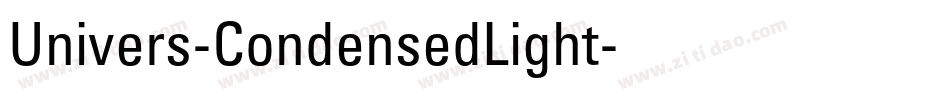 Univers-CondensedLight字体转换