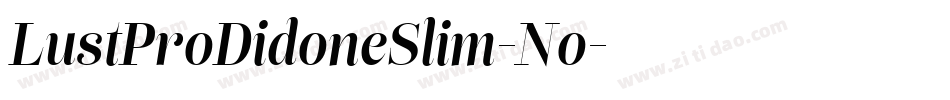 LustProDidoneSlim-No字体转换