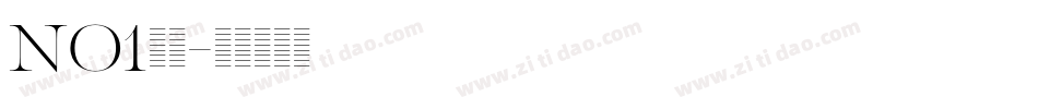 NO1字库字体转换