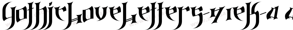 GothicLoveLetters-71eK字体转换
