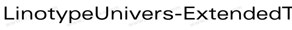 LinotypeUnivers-ExtendedThinItalic字体转换