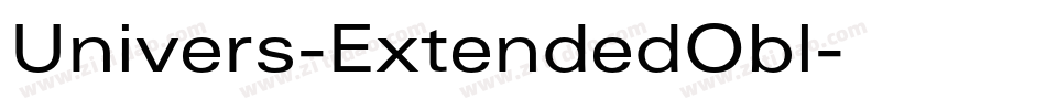Univers-ExtendedObl字体转换