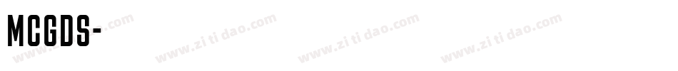 MCgds字体转换