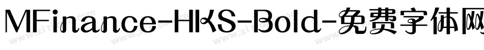 MFinance-HKS-Bold字体转换
