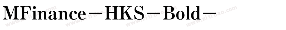 MFinance-HKS-Bold字体转换