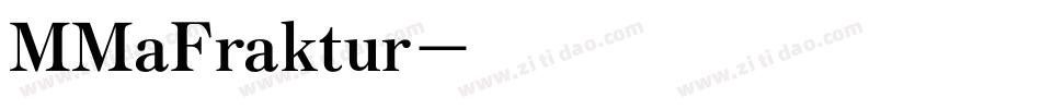 MMaFraktur字体转换