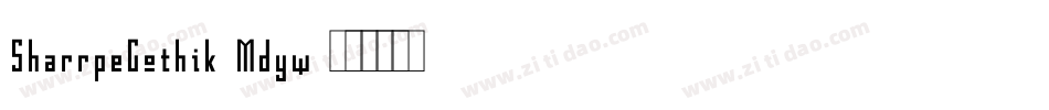 SharrpeGothik-Mdyw字体转换