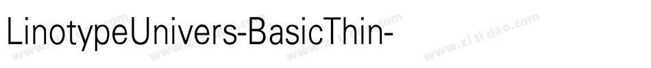 LinotypeUnivers-BasicThin字体转换