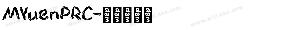 MYuenPRC字体转换