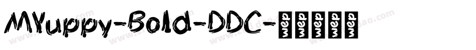 MYuppy-Bold-DDC字体转换