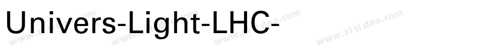 Univers-Light-LHC字体转换
