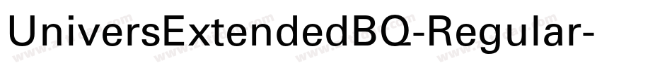 UniversExtendedBQ-Regular字体转换