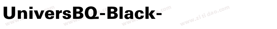 UniversBQ-Black字体转换
