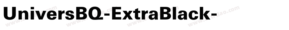 UniversBQ-ExtraBlack字体转换