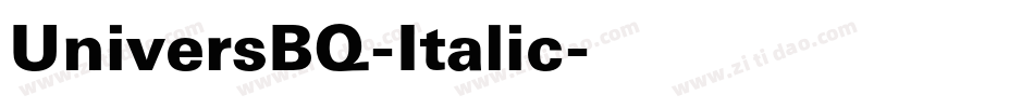UniversBQ-Italic字体转换