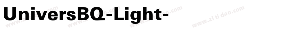 UniversBQ-Light字体转换