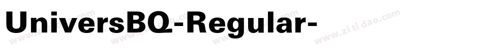 UniversBQ-Regular字体转换