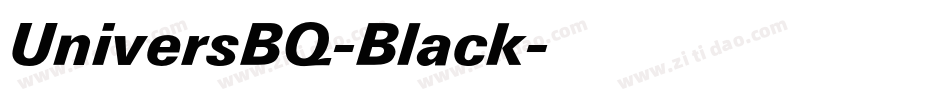 UniversBQ-Black字体转换